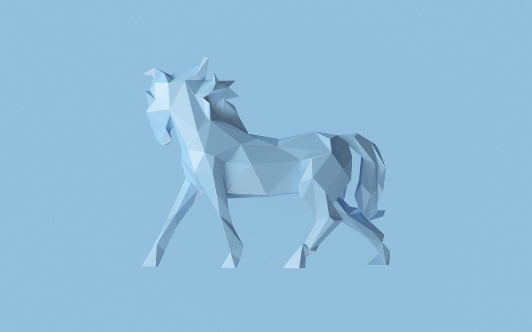 paard blauw